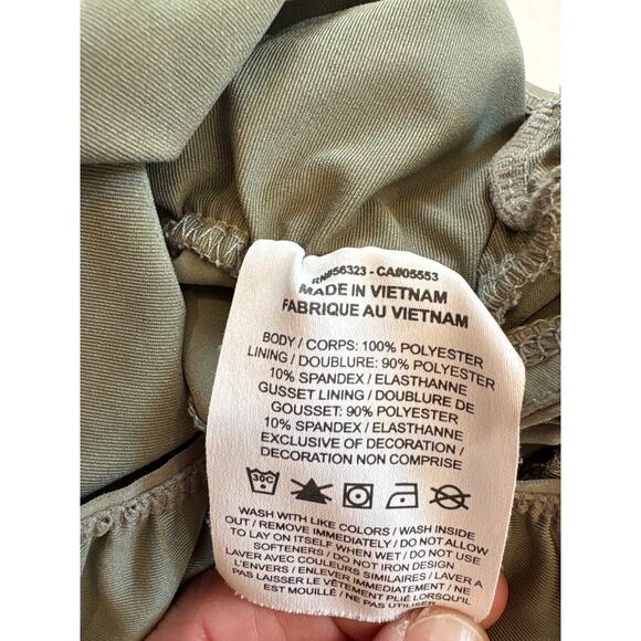 Nike Shorts 3" Womens Size Small Green Dri-Fit Mid Rise Brief Lined Workout - Picture 7 of 11